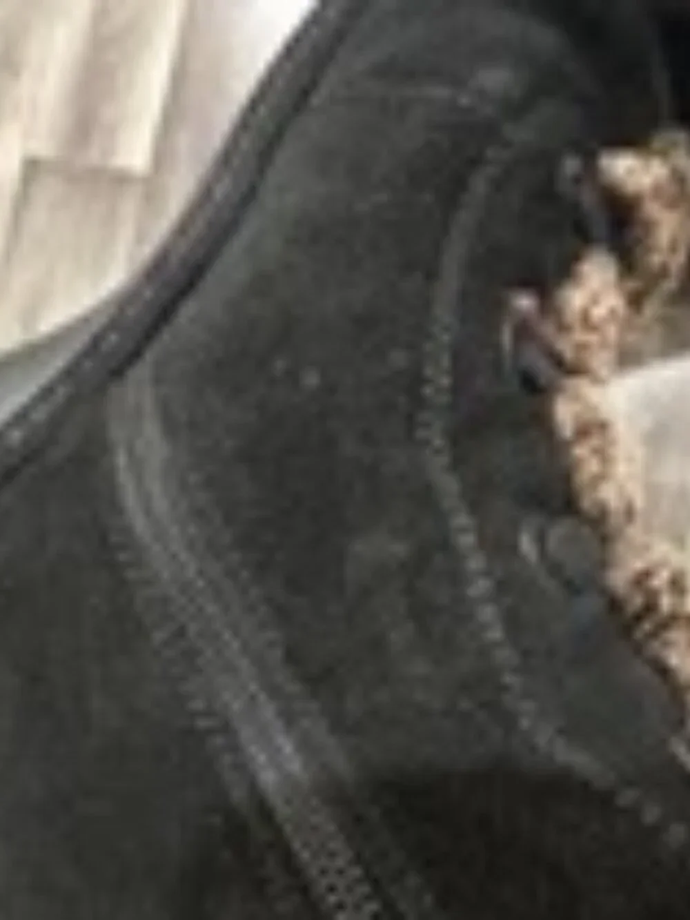 Stuart Weitzman Women Suede Leather Boots Fur Buckle Black Size 6.5